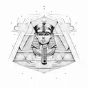 Ancient Egyptian hieroglyphics tattoo design idea