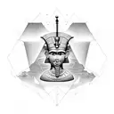 Ancient Egyptian hieroglyphics tattoo design idea