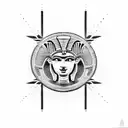 Ancient Egyptian hieroglyphics tattoo design idea