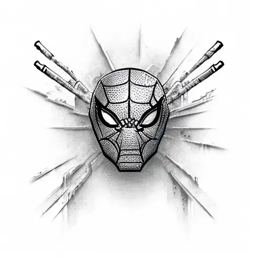 Spider-Man as a horror character tattoo design idea