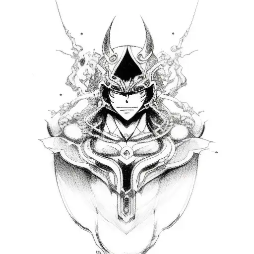  anime Gurren Lagan driil tatoo tattoo design idea