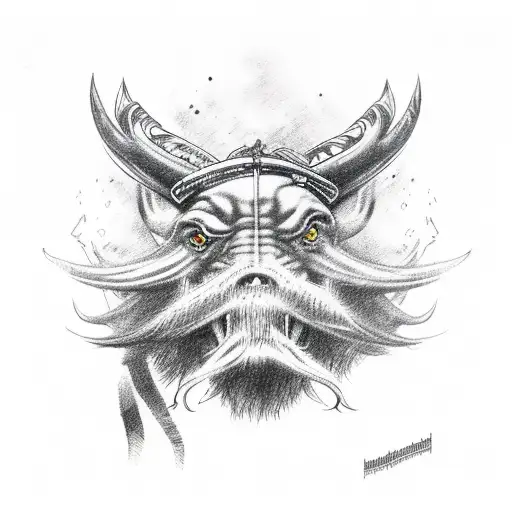 motorhead warpig tattoo design idea