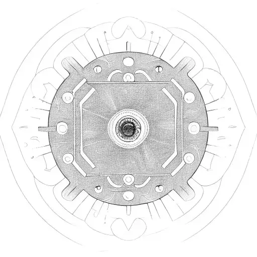 Hydraulic pump tattoo design idea
