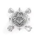 Hydraulic power tattoo design idea