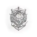 Hydraulic power tattoo design idea