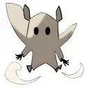 crab using a white sheet as a ghost costume tattoo design idea