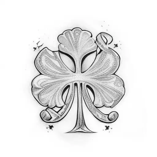 Shamrock  with the words "Fight Like Your Irish" tattoo design idea