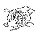 pillar of cloud and pillar of fire tattoo design idea