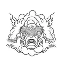 pillar of cloud and pillar of fire tattoo design idea