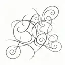 A tattoo design with hidden name yogi. That is letters Y O G I should be engraved in the design but one should not be ab tattoo design idea