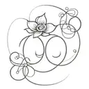 A tattoo design with hidden name yogi. That is letters Y O G I should be engraved in the design but one should not be ab tattoo design idea