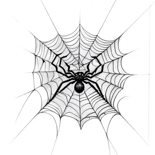 spider, Web, heart, letter tattoo design idea