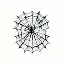 spider, Web, heart  tattoo design idea