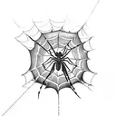 spider, Web, heart  tattoo design idea