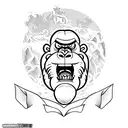 king kong tattoo tattoo design idea