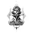 steampunk tattoo design idea