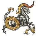 Capricorn symbol tattoo design idea