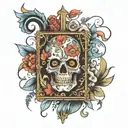 1975 box tattoo design idea