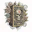 1975 box tattoo design idea