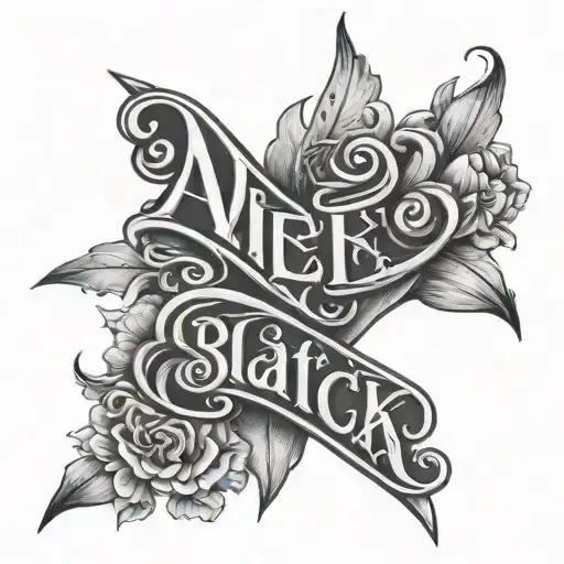 name tattoo Alex tattoo design idea