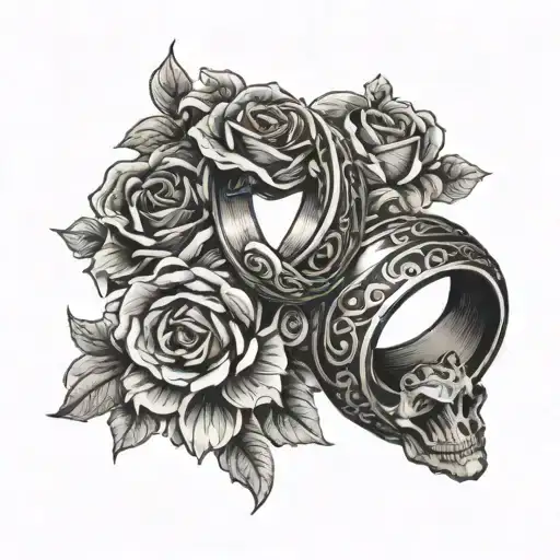 wedding ring 8/26 tattoo design idea