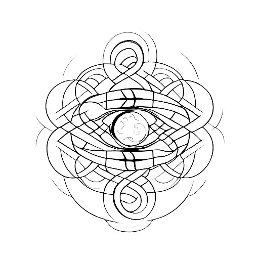 A minimalist tattoo of a yin yang symbol with each half being composed of intricate patterns representing the engineer's quest for balance and harmony. tattoo design idea