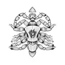 Scorpion tattoo design idea