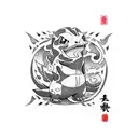 charmander tattoo design idea