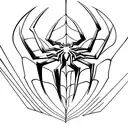Spiderman logo tattoo design idea