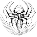 Spiderman logo tattoo design idea