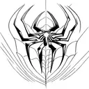 Spiderman logo tattoo design idea