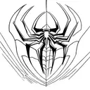 Spiderman logo tattoo design idea