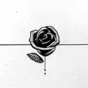 1970 con rosa y espada tattoo design idea