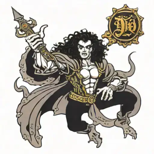 Dio from Holy Diver metal music album cover tattoo design idea