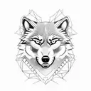 Wolf teeth for helmet tattoo design idea