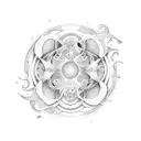 swirls tattoo design idea