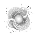 swirls tattoo design idea