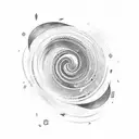 swirls tattoo design idea