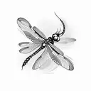 Dragonfly tattoo design idea