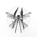 Dragonfly tattoo design idea