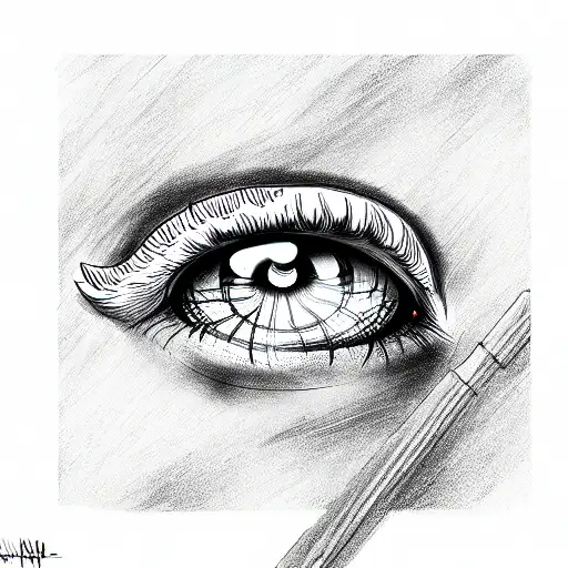 eye like soul tattoo design idea