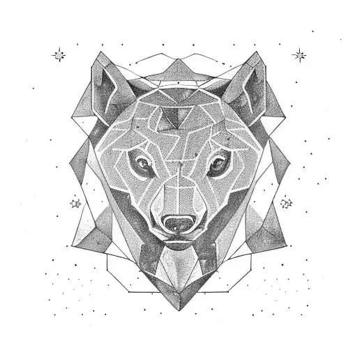 ursa major constelation tattoo design idea