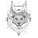 ursa major constelation tattoo design idea