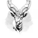 bighorn sheep  tattoo design idea