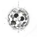 discoball tattoo design idea
