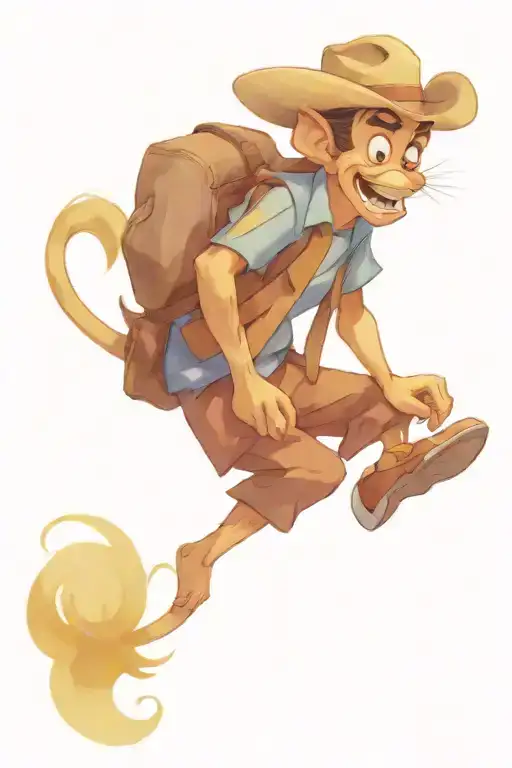 speedy Gonzales & fighting Irishman knocking tattoo design idea