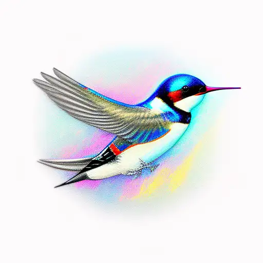 Swallow Bird tattoo design idea