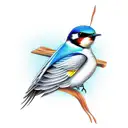 Swallow Bird tattoo design idea