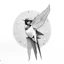 Swallow Bird tattoo design idea