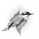 Swallow Bird tattoo design idea